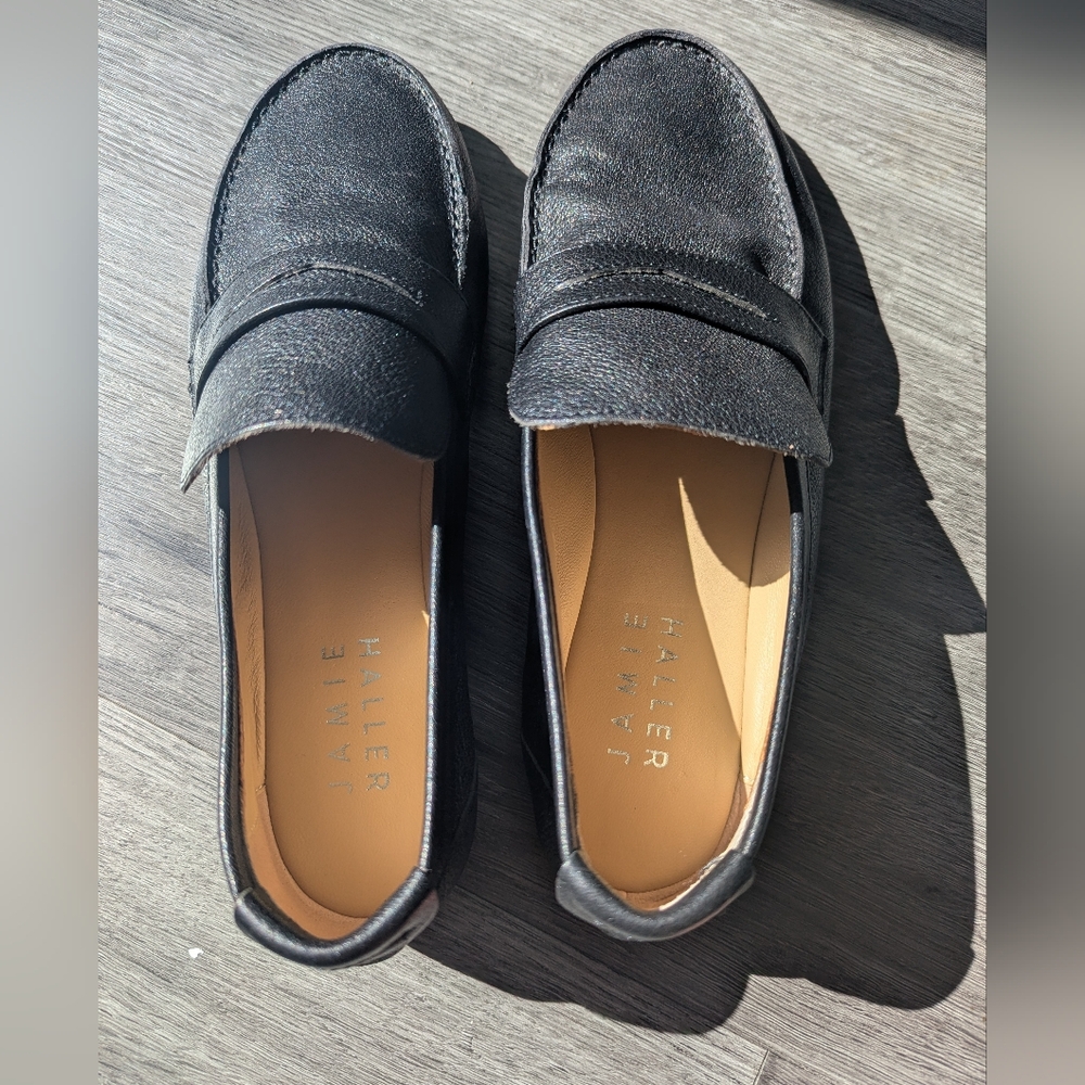 NWOT Jamie Haller Penny Loafers in Black - Picture 2 of 6
